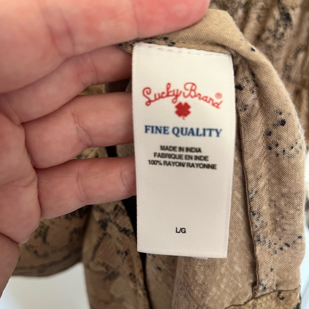 Lucky Brand snakeskin long sleeve dress - Picture 5 of 6